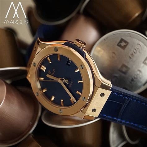 hublot rose gold blue|hublot classic fusion rose gold.